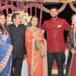 Arunoday Singh With His Sister, Father, Mother, Wife (Left To Right)