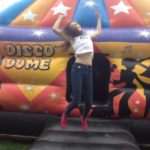 Courtney Hadwin On A Bouncy Castle