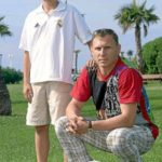 Denis Cheryshev with his father