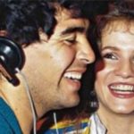 Diego Maradona with his ex-girlfriend Lucia Galan