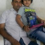 Eklavya Ahir with his father