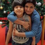 Eklavya Ahir with his mother