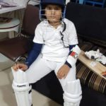 Eklavya Ahir in the cricket costumes