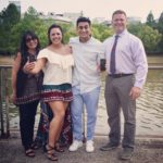Gurmeet Rehal with his wife and Parents-In-Law