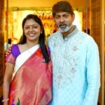 Jagapati Babu with his wife Lakshmi