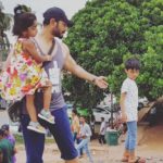 Kaushal Manda with his children