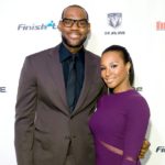 LeBron James with his wife Savannah Brinson