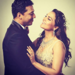 Mahesh Bhupathi with his wife Lara Dutta