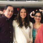 Melanie Chandra With Her Parents