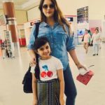 Myra Singh with her mother