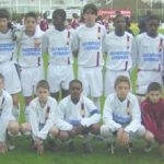 Nabil Fekir in the Youth Academy of Lyon with his teammates