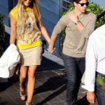 Nick Jonas with his ex-girlfriend Delta Goodrem