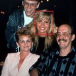 Pamela Anderson with her parents and brother