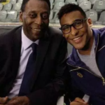 Pele with his son Joshua