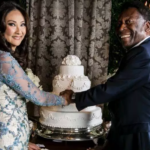 Pele with his third wife Marcia Aoki