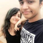 Poorvi Koutish With Her Brother