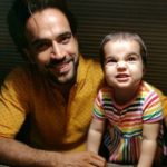 Rohit Choudhary with his daughter