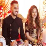 Saachi Marwah and Nitish Rana engagement photo