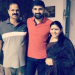 Samrat Reddy with his parents