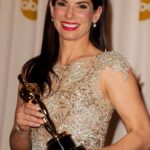 Sandra Bullock receiving Oscar