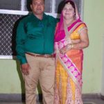 Sanjeev Srivastava with his wife