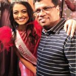 Shreya Rao Kamavarapu With Her Father