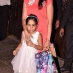 Sonali Kulkarni with her daughter