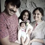 Srinivas Reddy with his wife Swathi Reddy and daughters