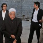 Tariq Premji with his father and brothrer