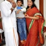 Varalaxmi Sarathkumar father Ramanathan Sarathkumar, step-mother Raadhika Sarathkumar, and half-brother Rahul