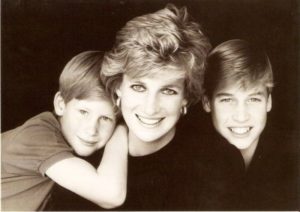 Princess Diana with her sons