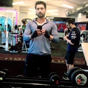 Aadesh Chaudhary at Gym