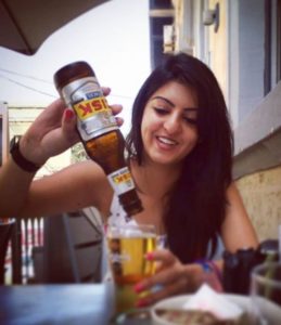 Amrita Prakash Drinking