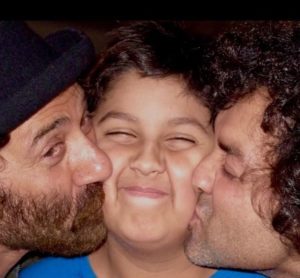 Aryaman with Bobby and Sunny Deol