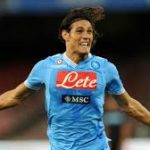 Edinson Cavani playing for Napoli