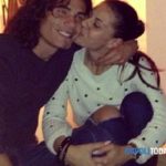Edinson Cavani with his ex-girlfriend Maria Rosaria Ventrone
