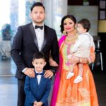Gurpreet Kaur Bhangu's Daughter Poonam Bhangu with her husband and sons