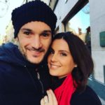 Hugo Lloris with his wife Marine Lloris