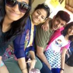 Kanupriya Pandit with her husband Chetan Pandit and daughters Kavya Pandit (Left) and Aadya Pandit (Right)