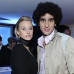 Marouane Fellaini with his ex-girlfriend Lara Binet