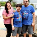 Mehul Nisar with his wife Sheetal Nisar and son Tanmay Nisar