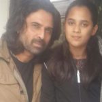 Mukul Dev with his daughter