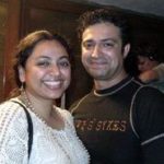 Ninad Kamat with his wife