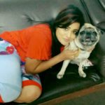 Priyanka, a dog lover