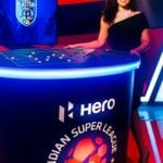 Ranjini Haridas hosted 'Hero Indian Super League'