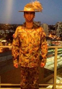 Rohan Hingorani as a private soldier