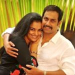 Shweta Menon with her husband Sreevalsan Menon