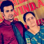Srinish Aravind with his mother Lakshmi Kumari