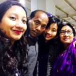 Ankita Konwar with her parents and sister Jharna Konwar Baruah