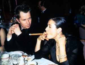 Demi Moore Smoking